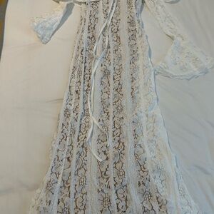 Elegant White Lace Dress